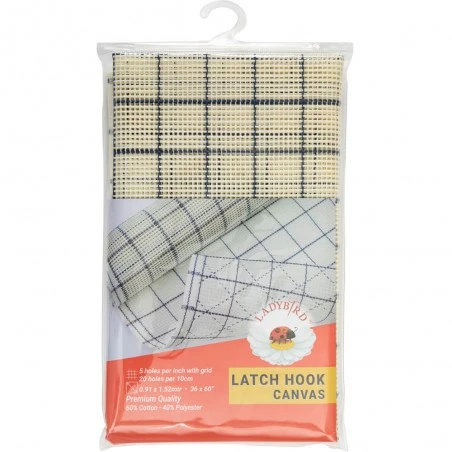 Tela Canvas Para Latch Hook 5 Ct. 91 X 152 Cm - Ladybird 3 Tela Canvas Para Latch Hook 5 Ct. 91 X 152 Cm - Ladybird