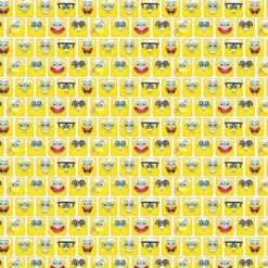 Tela De Algodón - Bob Esponja - Emojis