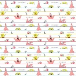 Tela De Algodón - Bob Esponja Y Patricio