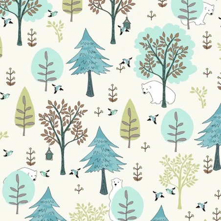 Tela De Algodón - Grizzly 3 Tela De Algodón - Grizzly