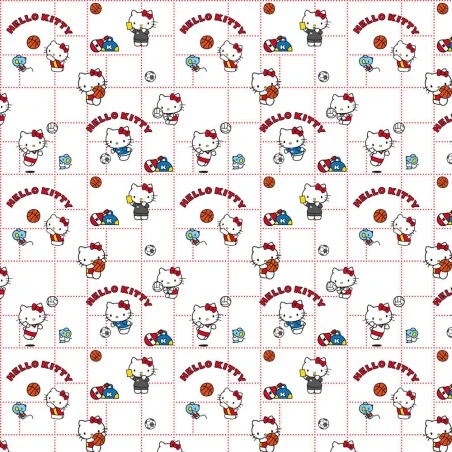 Tela De Algodón - Hello Kitty - Juegos 3 Tela De Algodón - Hello Kitty - Juegos