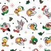 Tela De Algodón - Ho Ho Ho! - Looney Tunes 2 Tela De Algodón - Ho Ho Ho! - Looney Tunes -Las Tijeras Magicas Tienda tela de algodon ho ho ho looney tunes