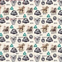 Tela De Algodón - Jurassic World - Dinos