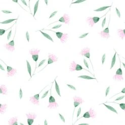 Tela Popelín Katia - Flying Kangaroos Flowers