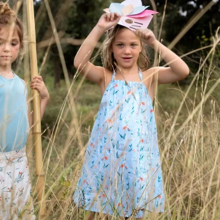 Tela Popelín Katia - Salinas Birds Blue 4 Tela Popelín Katia - Salinas Birds Blue - Imagen 2