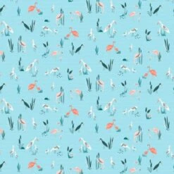Tela Popelín Katia - Salinas Birds Blue