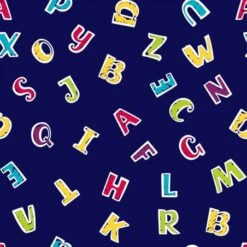 Tela De Algodón - Letras Infantiles