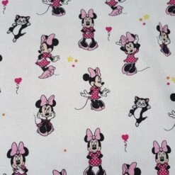 Tela De Algodón - Minnie Mouse - Feliz (Grande)
