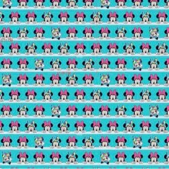 Tela De Algodón - Minnie Mouse - Nubes