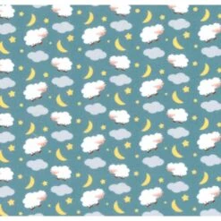 Tela De Algodón - Ovejitas Noche