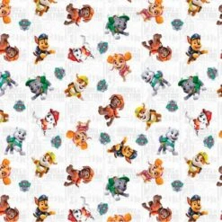 Tela De Algodón - Patrulla Canina - Feliz