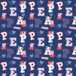 Tela De Algodón - Peppa Pig - Letras