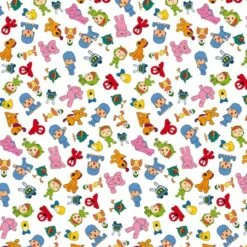 Tela De Algodón - Pocoyo And Friends