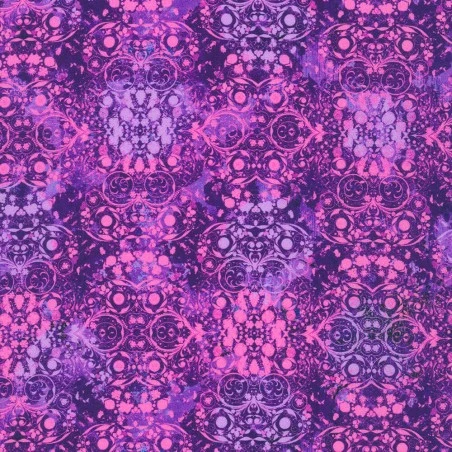 Tela De Algodón - Purple - Secret Garden - Robert Kaufman 3 Tela De Algodón - Purple - Secret Garden - Robert Kaufman