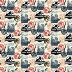 Tela De Algodón - Raptor Country - Jurassic World