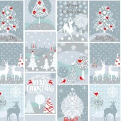 Tela De Algodón - Snowing