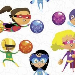 Tela Antibacteriana - Superhéroes