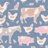 Tela De Algodón Tilda - Maple Farm - Animals - Blue 2 Tela De Algodón Tilda - Maple Farm - Animals - Blue -Las Tijeras Magicas Tienda tela de algodon tilda maple farm animals blue