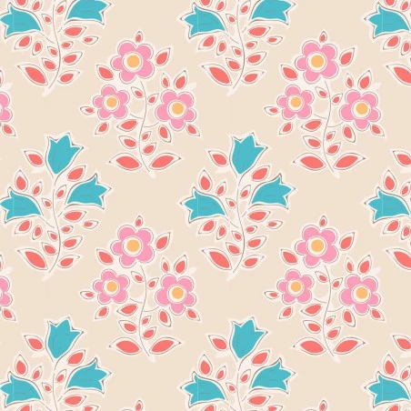 Tela De Algodón Tilda - Maple Farm - Flowers - Rosehip 3 Tela De Algodón Tilda - Maple Farm - Flowers - Rosehip