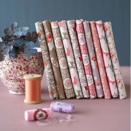 Tela De Algodón Tilda - Maple Farm - Pauline - Mauve 5 Tela De Algodón Tilda - Maple Farm - Pauline - Mauve - Imagen 3