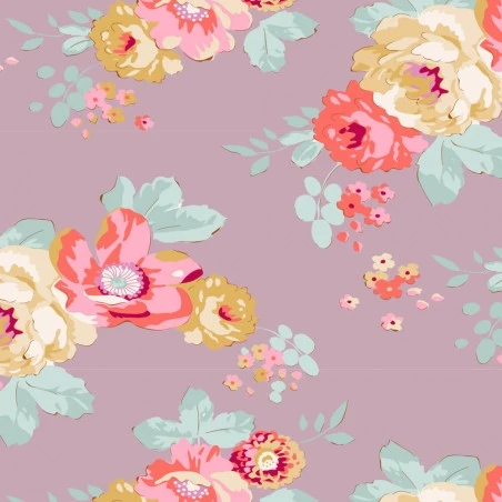 Tela De Algodón Tilda - Maple Farm - Pauline - Mauve 3 Tela De Algodón Tilda - Maple Farm - Pauline - Mauve