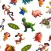 Tela De Algodón - Toy Story -Las Tijeras Magicas Tienda tela de algodon toy story