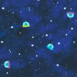 Tela De Algodón - UFO - Space Adventure - Robert Kaufman