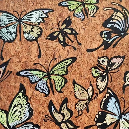 Tela De Corcho Gold Print Katia - Butterlfy Bright Cork 3 Tela De Corcho Gold Print Katia - Butterlfy Bright Cork