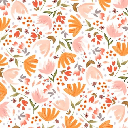 Tela Ecoviscose Katia - Spring Arrival Rust 3 Tela Ecoviscose Katia - Spring Arrival Rust