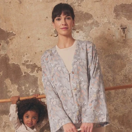 Tela Ecoviscose Katia - Swan Dance Flowers 4 Tela Ecoviscose Katia - Swan Dance Flowers - Imagen 2