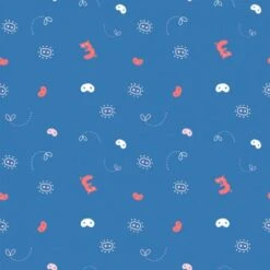 Tela Jersey Katia - Three Bio Pigs Abstract