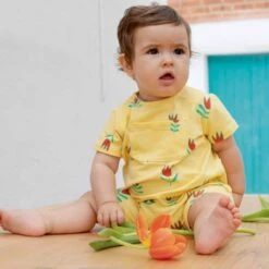 Tela Jersey Katia - Tulips Yellow 7 Tela Jersey Katia - Tulips Yellow -Las Tijeras Magicas Tienda tela jersey katia tulips yellow 2