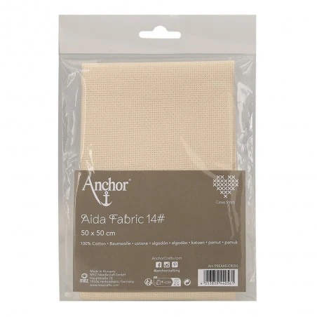 Tela Para Bordar Anchor - 100% Algodón - 14ct 50x50 Cm 3 Tela Para Bordar Anchor - 100% Algodón - 14ct 50x50 Cm
