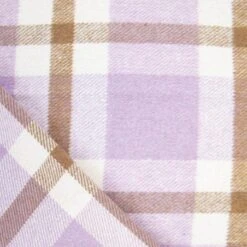 Tela Plaid Big Flannel Katia - Lilac & Coffee 7 Tela Plaid Big Flannel Katia - Lilac & Coffee -Las Tijeras Magicas Tienda tela plaid big flannel katia lilac coffee 2