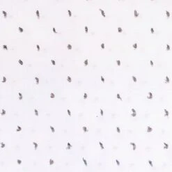 Tela Plumeti Bicolor Katia - White & Grey