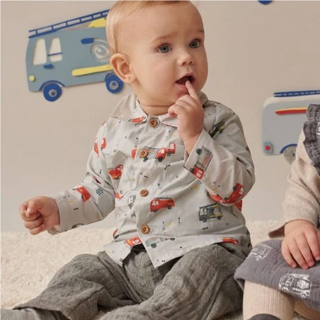 Tela Popelin Katia - Firefighter Cars 4 Tela Popelin Katia - Firefighter Cars - Imagen 2