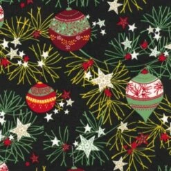 Tela Poplin - Bolas De Navidad - Crystal