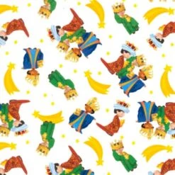 Tela Poplin - Reyes Magos - Estrella Fugaz