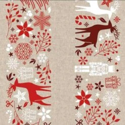 Tela Recycled Canvas Katia - Xmas Red Xmas