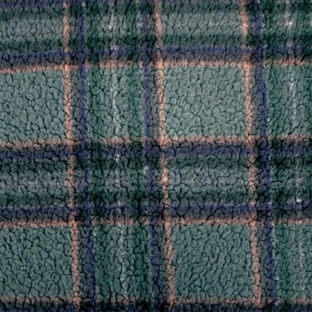 Tela Sherpa Katia - Forest Plaid 3 Tela Sherpa Katia - Forest Plaid