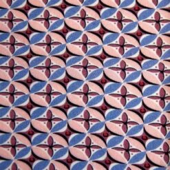 Tela Viscose Twill Katia - Retro Pink Flowers