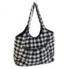 Tote Bag Para Labores - Monochrome Gingham