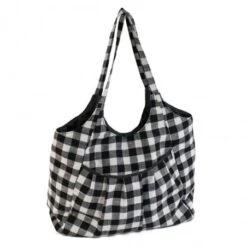 Tote Bag Para Labores - Monochrome Gingham